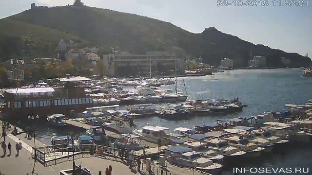 Балаклава, набережная Назукина.28 октября 2018 года смотреть онлайн