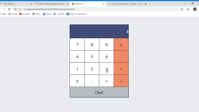 calculator using javascript+css смотреть онлайн