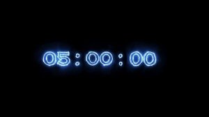 10 часов неоновый таймер