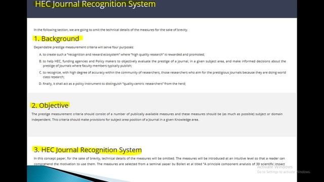 Higher Education Commission Pakistan Recognized Journal list : Journal Submission Process смотреть онлайн