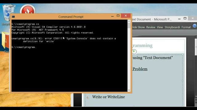 C# programming C sharp error in write and writeline class смотреть онлайн