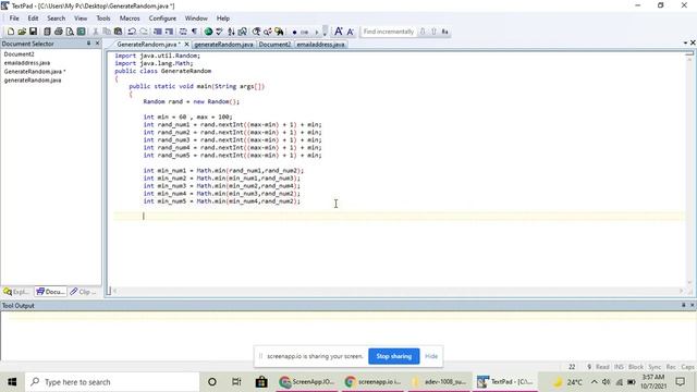 Generate a Random Number | Java Programming | Smallest Number | Shiva Mehta смотреть онлайн