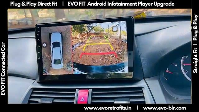 EVO FIT 3D 360 Camera Parking system for Honda Accord MKIII (2008-2016) Android touchscreen demo смотреть онлайн