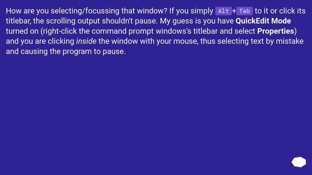 Windows command prompt freezing on focus смотреть онлайн
