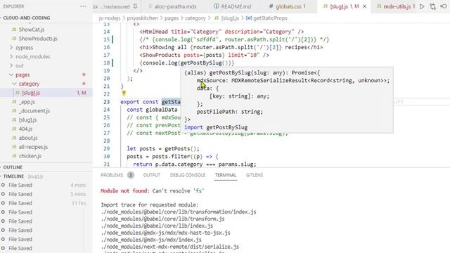 Error Module not found | can not resolve fs in NextJS application - FIXED смотреть онлайн
