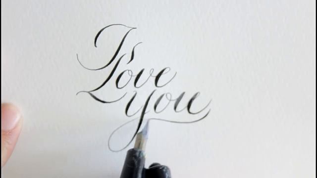 how to write in calligraphy for beginners - I love you смотреть онлайн