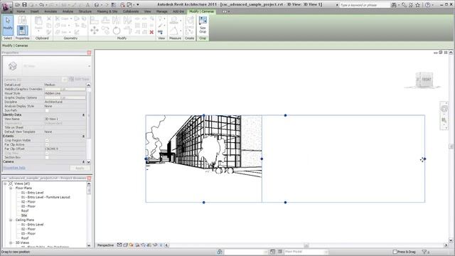 Autodesk Revit Architecture: Creating a Perspective View смотреть онлайн