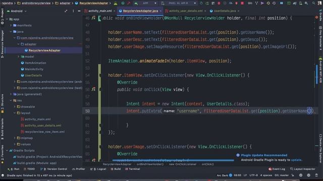 RecyclerView(AndroidX 2020): Part 6 | Item OnClickListener | Android Studio Tutorial смотреть онлайн