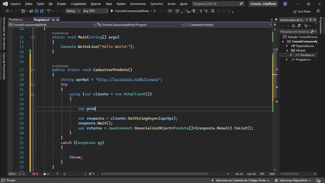 CONSUMO API NODE OU QUALQUER API COM C# NET5 смотреть онлайн