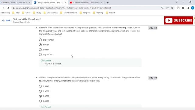 Data Visualization in Excel | Week 1 & 2 Assessments | Data Analytics in Excel | Coursera смотреть онлайн