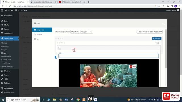 Unit 04 | Admin Panel | Part 09 | Web development with Wordpress | DP Coding School смотреть онлайн