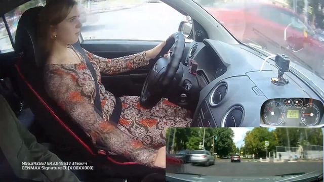 Оптимальное обучение вождению автомобиля. Занятие 6 - совершенствование правого поворота. смотреть онлайн