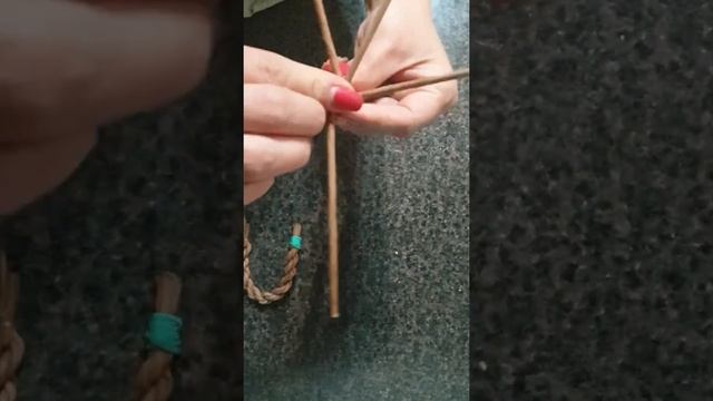 плетенная ручка двойная спираль. смотреть онлайн