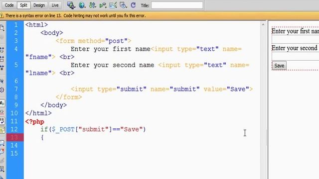 001 PHP MySQL Database Beginner Tutorial Insert Record with textbox part 1 in Hindi смотреть онлайн