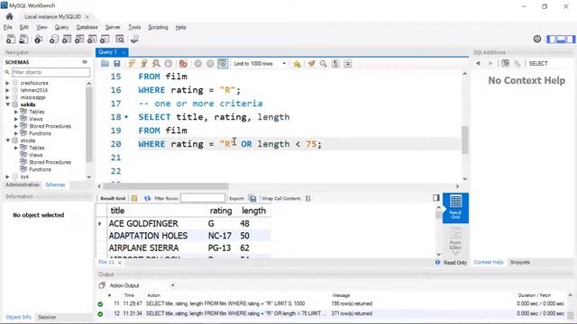 Introduction to Queries with MySQL Workbench & Sakila Sample Database смотреть онлайн