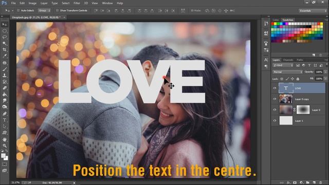 LOVE Text Effect in Photoshop CC, CS6 | Photoshop Text Effects смотреть онлайн