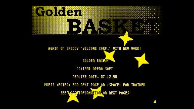Golden Basket Crack Intro - Welcome Corporation [#zx spectrum] смотреть онлайн