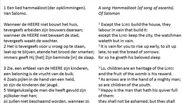 Psalm 127 after the Hebrew cantilene signs | Sung in Dutch | Eng translation (KJV) смотреть онлайн