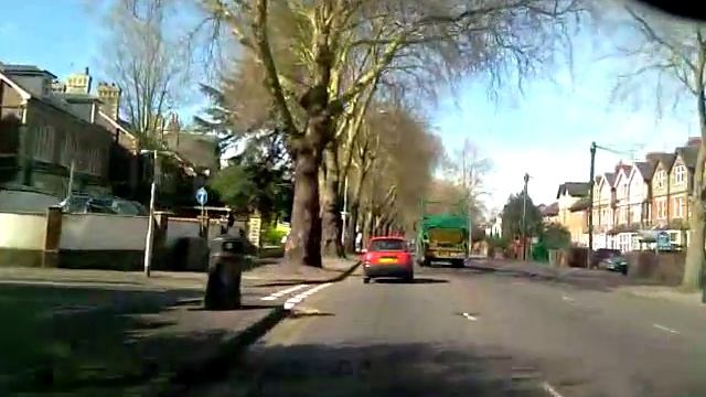 Reading (UK) from Wokingham Road, crossing the London Road to the city center смотреть онлайн
