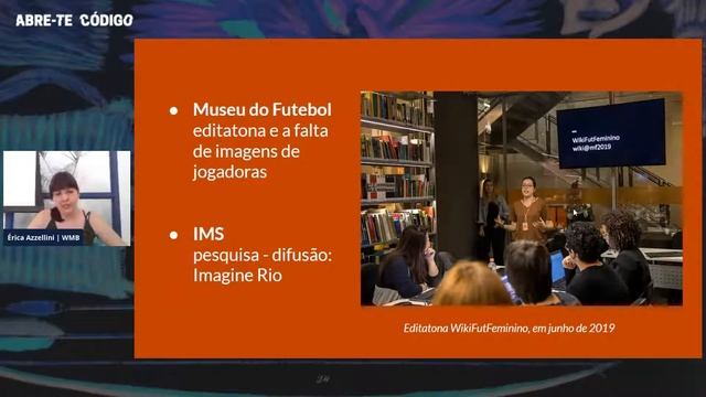 Hackathon Abre-te Código | WIKIDATA para instituições culturais e parcerias GLAM-WIKI смотреть онлайн
