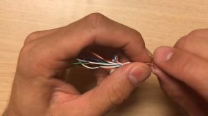 Как правильно соединить разорванный интернет провод.