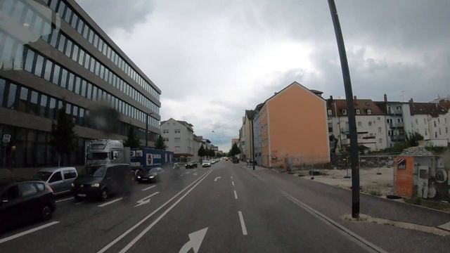 Германия: г. Ульм (Ulm). Едем улицами Ульма. Земля Баден-Вюртемберг