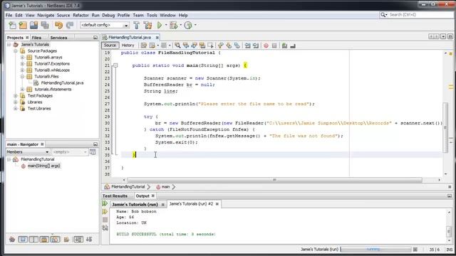 Java Tutorial 9 - Reading text files with BufferedReader смотреть онлайн