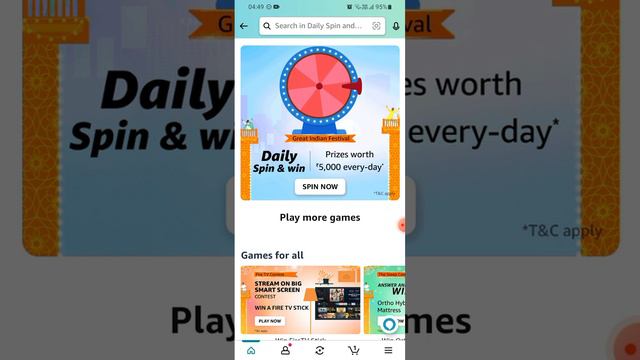 Amazon Daily Spin & Win | 30 September 2022 | Win Rs. 1000 | Great Indian Festival смотреть онлайн