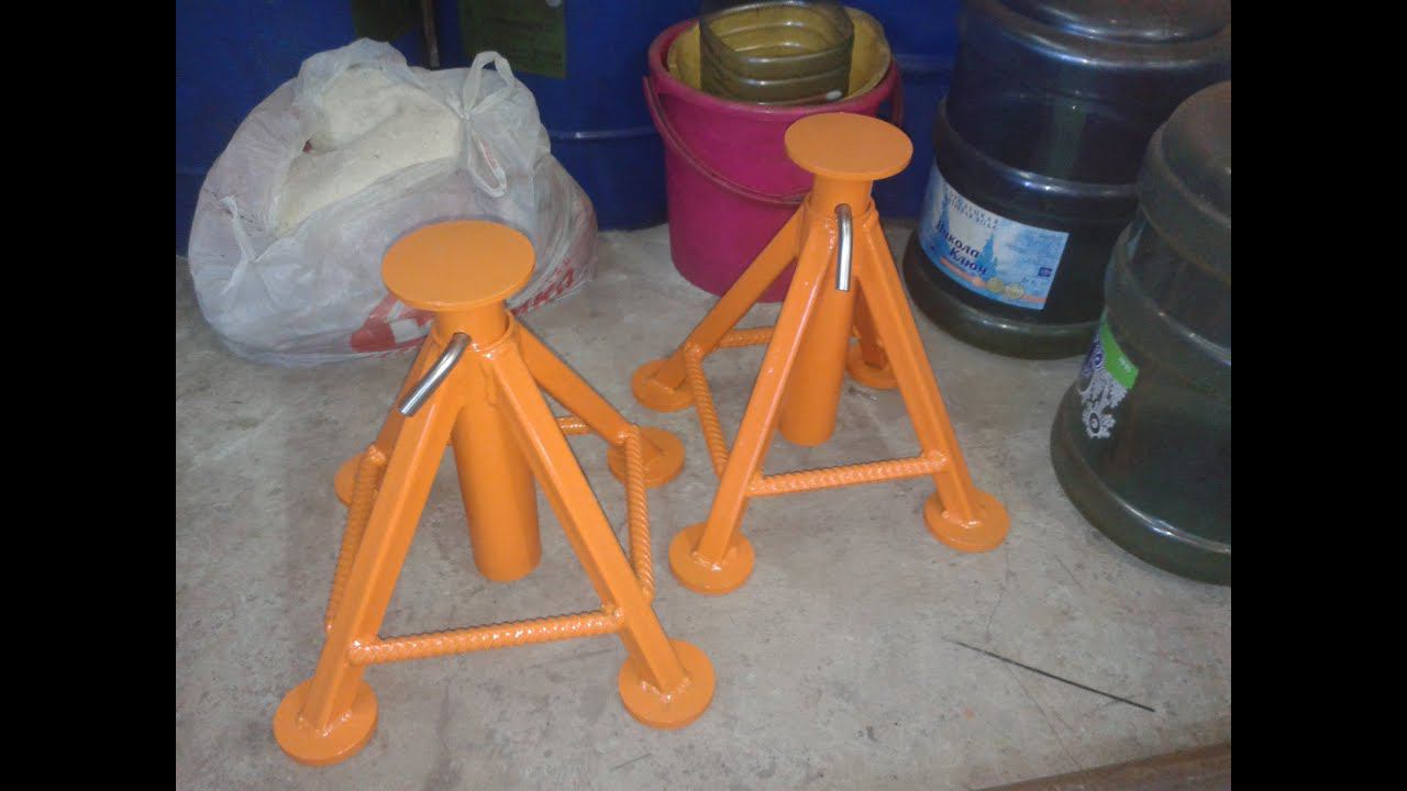 Самодельные подставки под автомобиль.