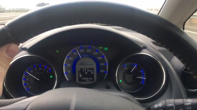 Хонда фит шатл гибрид в городе!!! Едем на работу расход!! смотреть онлайн