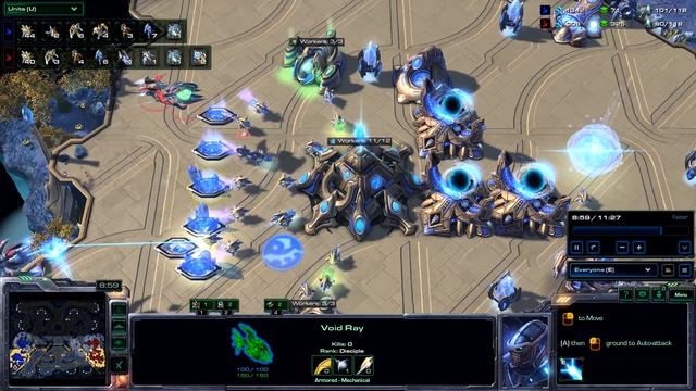 Starcraft2 Silver Ranked (PvP): Void Ray Vs Immortal смотреть онлайн