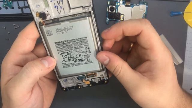 Samsung Galaxy A31 - Замена дисплейного модуля/screen replacement смотреть онлайн