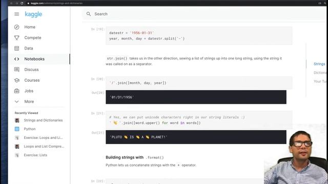 #6 (Part 1) - Learn Python with Kaggle LIVE - Strings and dictionaries смотреть онлайн