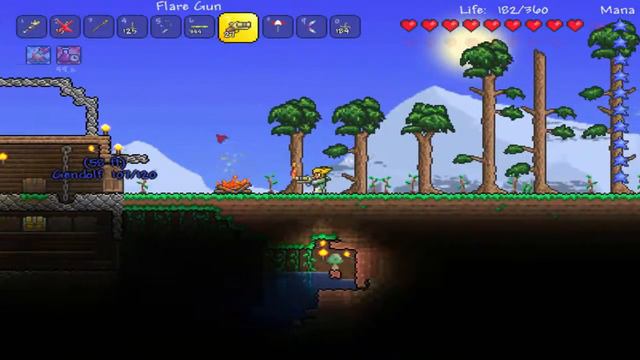 Terraria ( 3 часть ) слизень (босс) и грибная локация смотреть онлайн
