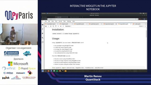PyParis 2018 - Interactive widgets in the Jupyter Notebook смотреть онлайн
