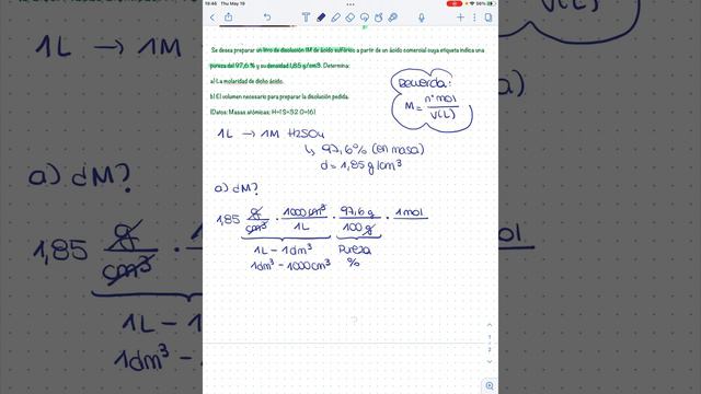 Ejercicio resuelto - ESTEQUIOMETRÍA смотреть онлайн