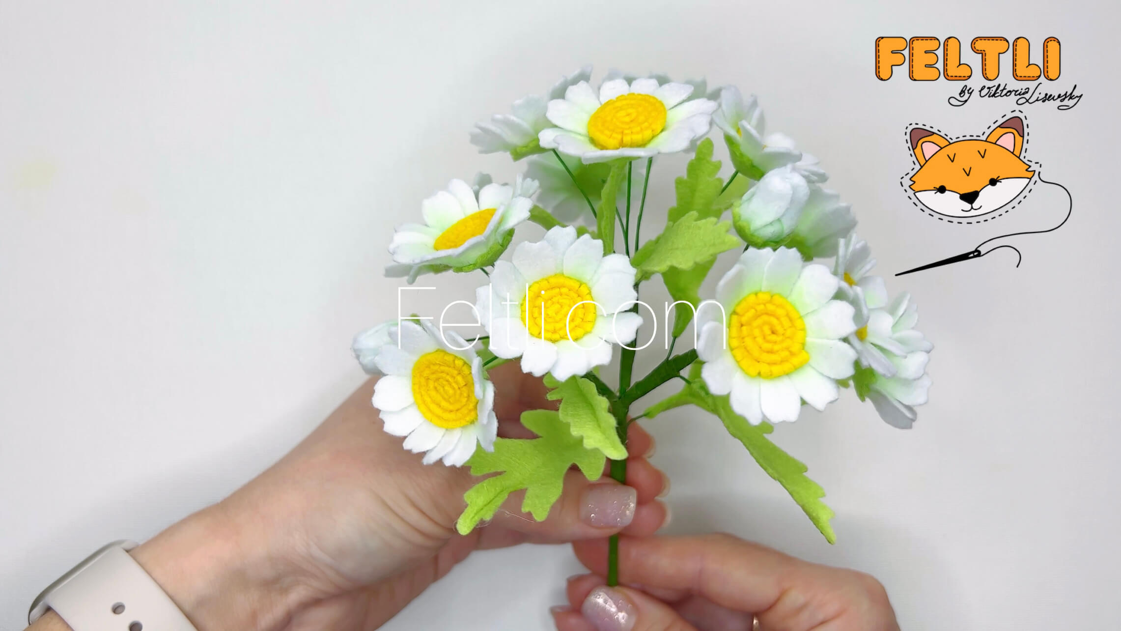 Мастер-класс Ромашки из фетра своими руками / Ромашка из фетра своими руками / DIY Felt Camomile смотреть онлайн