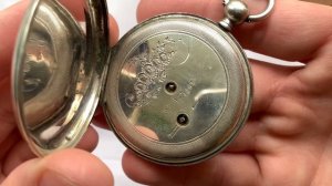 Видеообзор на старинные серебряные швейцарские карманные "охотничьи" часы начала 20 века