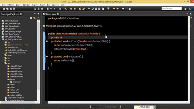 Android #28 LifeCycle and OnRestoreInstanceState смотреть онлайн