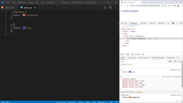 05 - Page style with CSS - 006 Inheritance in CSS смотреть онлайн