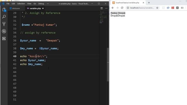 Variables in PHP | PHP Tutorial for Beginners in Hindi смотреть онлайн