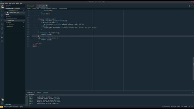 Сетевой мультиплеер - Крестики нолики на python, websockets и FastAPI! смотреть онлайн