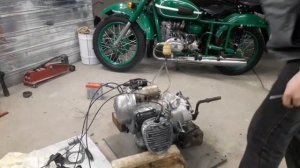 Запуск нового двигателя к 750 . Starting a new engine motorcycle k 750