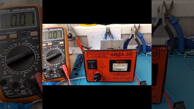 "Аида-30", пуско- зарядное устройство, ремонт после пастухов, с обзором. смотреть онлайн
