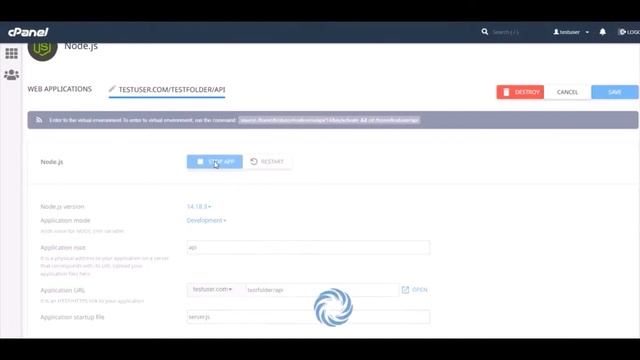 Host NodeJS app in cPanel inside subdirectory or folder смотреть онлайн