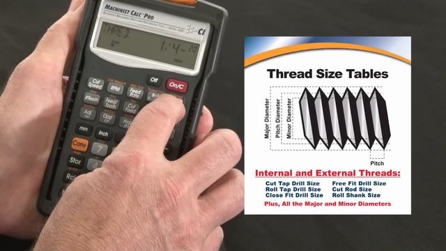 Machinist Calc Pro Thread Size Tables How To Use смотреть онлайн