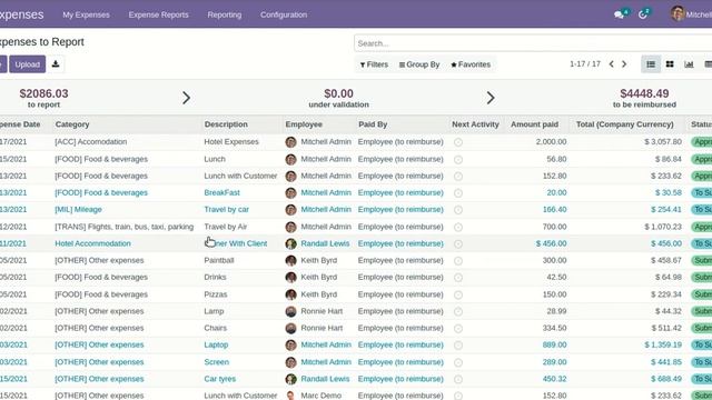 Import HR Expense from CSV/Excel file Odoo смотреть онлайн
