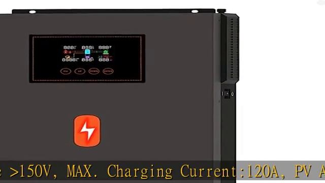 PowMr 6200W Solar Inverter 48V DC to 220-230VAC,Off-Grid All-in-One Charger Hybrid Inverter with 12 смотреть онлайн