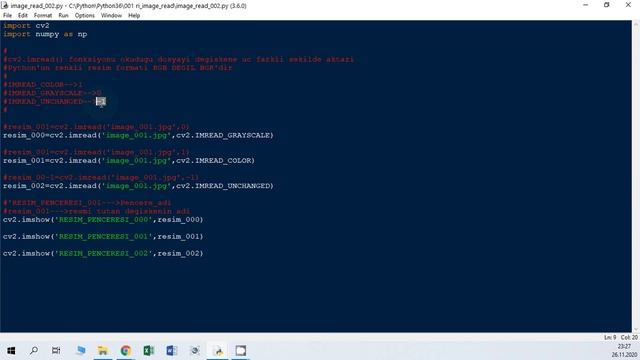 OPEN CV Python Ders 002: Resim Okuma Gösterme Yazma смотреть онлайн