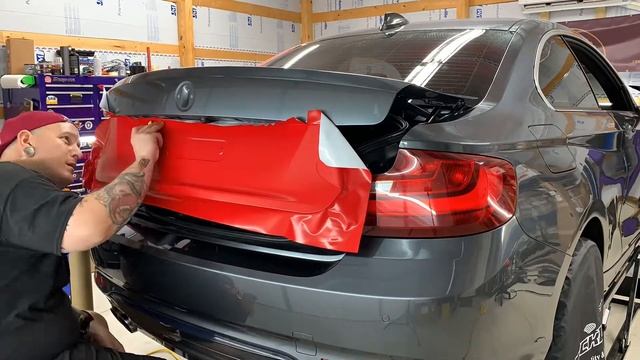BMW 228i Full Wrap Time-lapse / Avery Satin Red смотреть онлайн